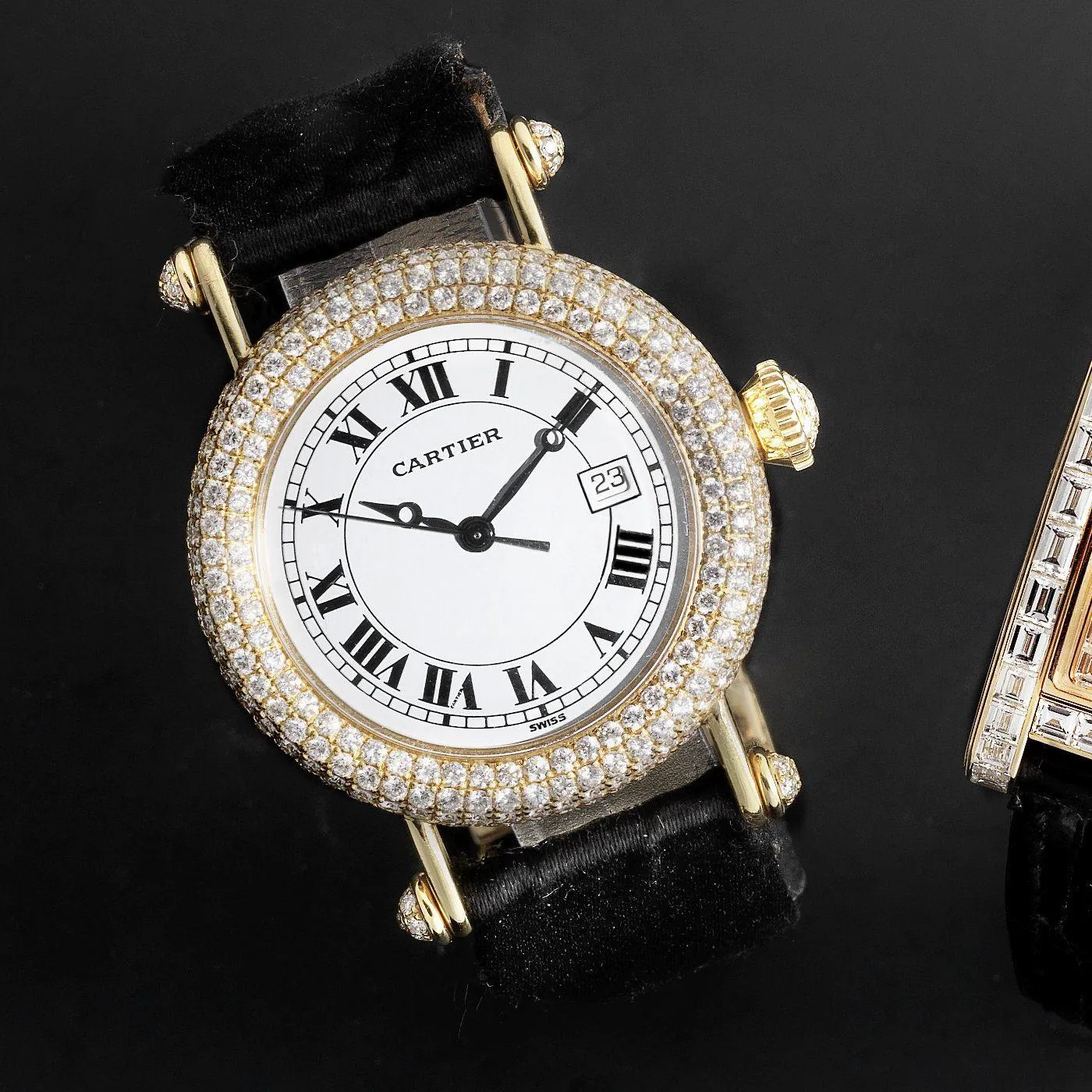 Cartier Diabolo 1430 32mm Yellow gold White