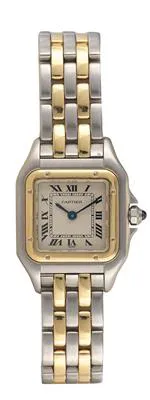 Cartier Panthère W25029B6 21mm Yellow gold and Stainless steel White