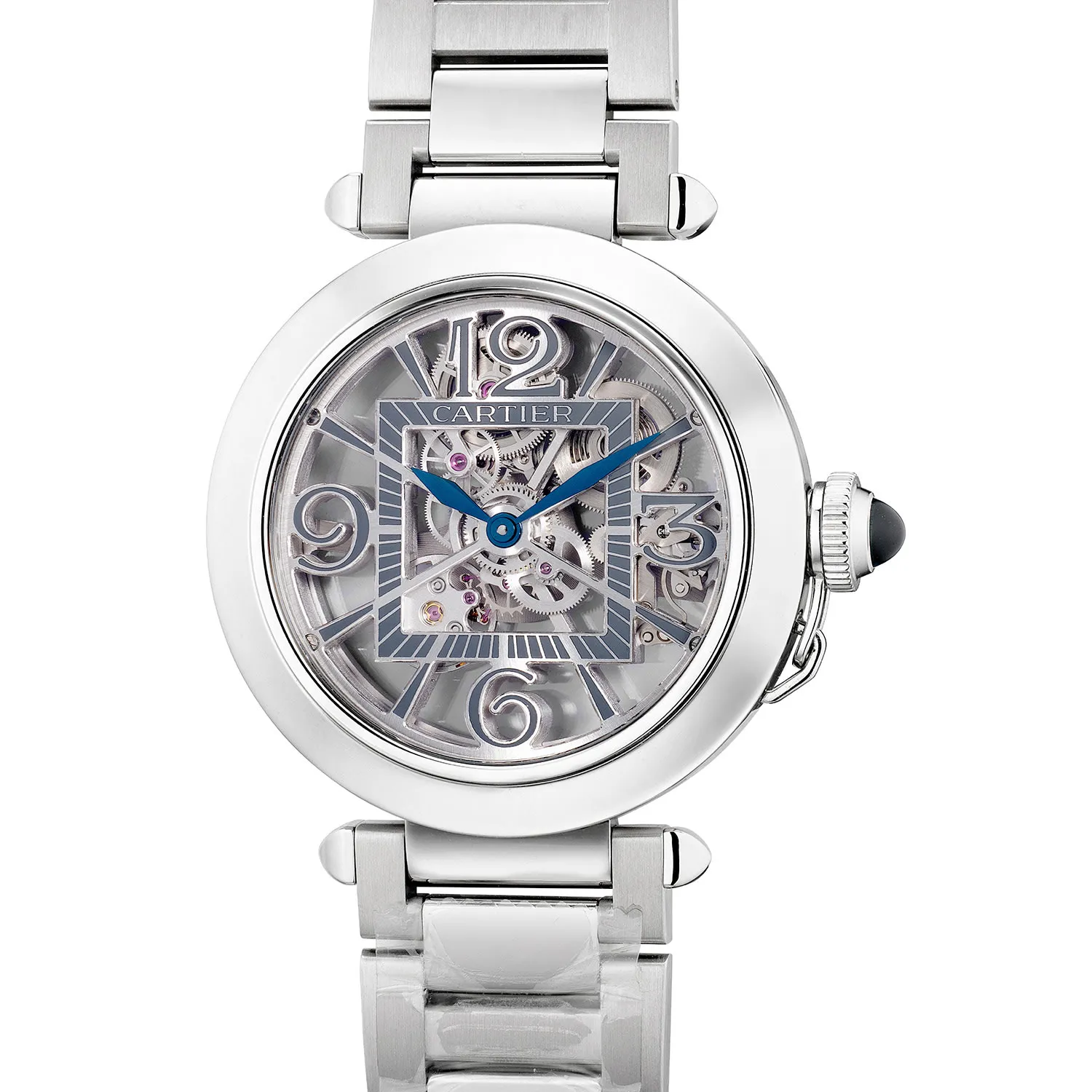 Cartier Pasha de Cartier WHPA0007 41mm Stainless steel Skeletonized