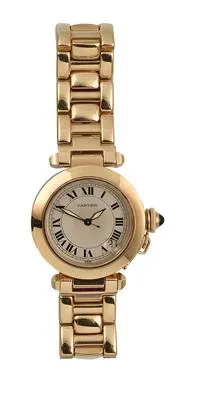 Cartier Pasha 1035 36mm Yellow gold Silver