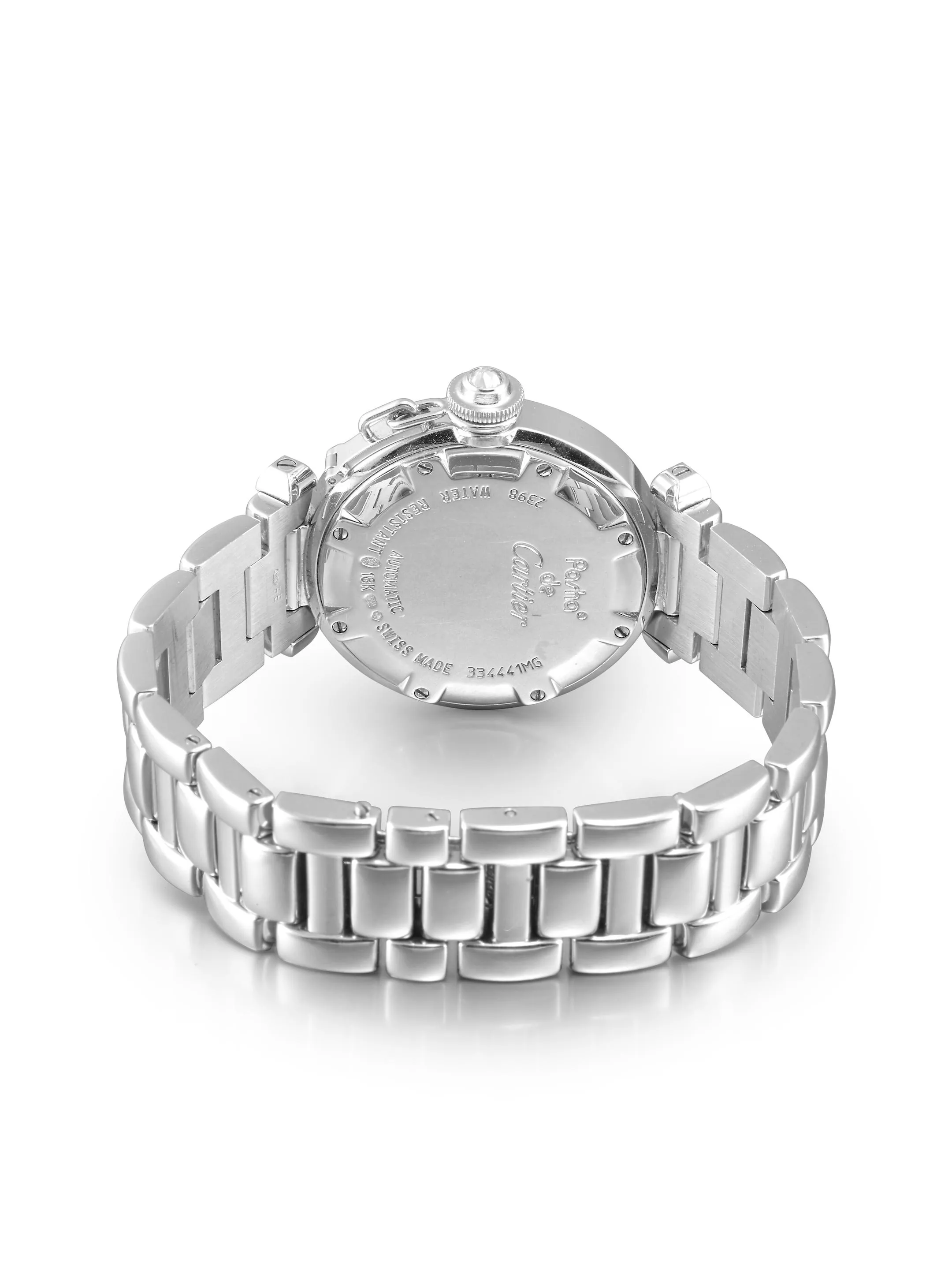 Cartier Pasha 2398 32mm White gold Silver 2