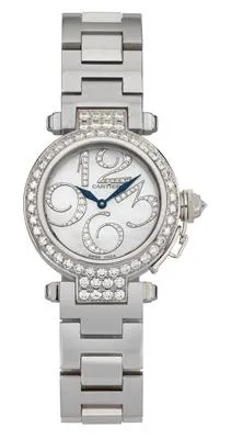 Cartier Pasha 2813 32mm White gold Mother-of-pearl