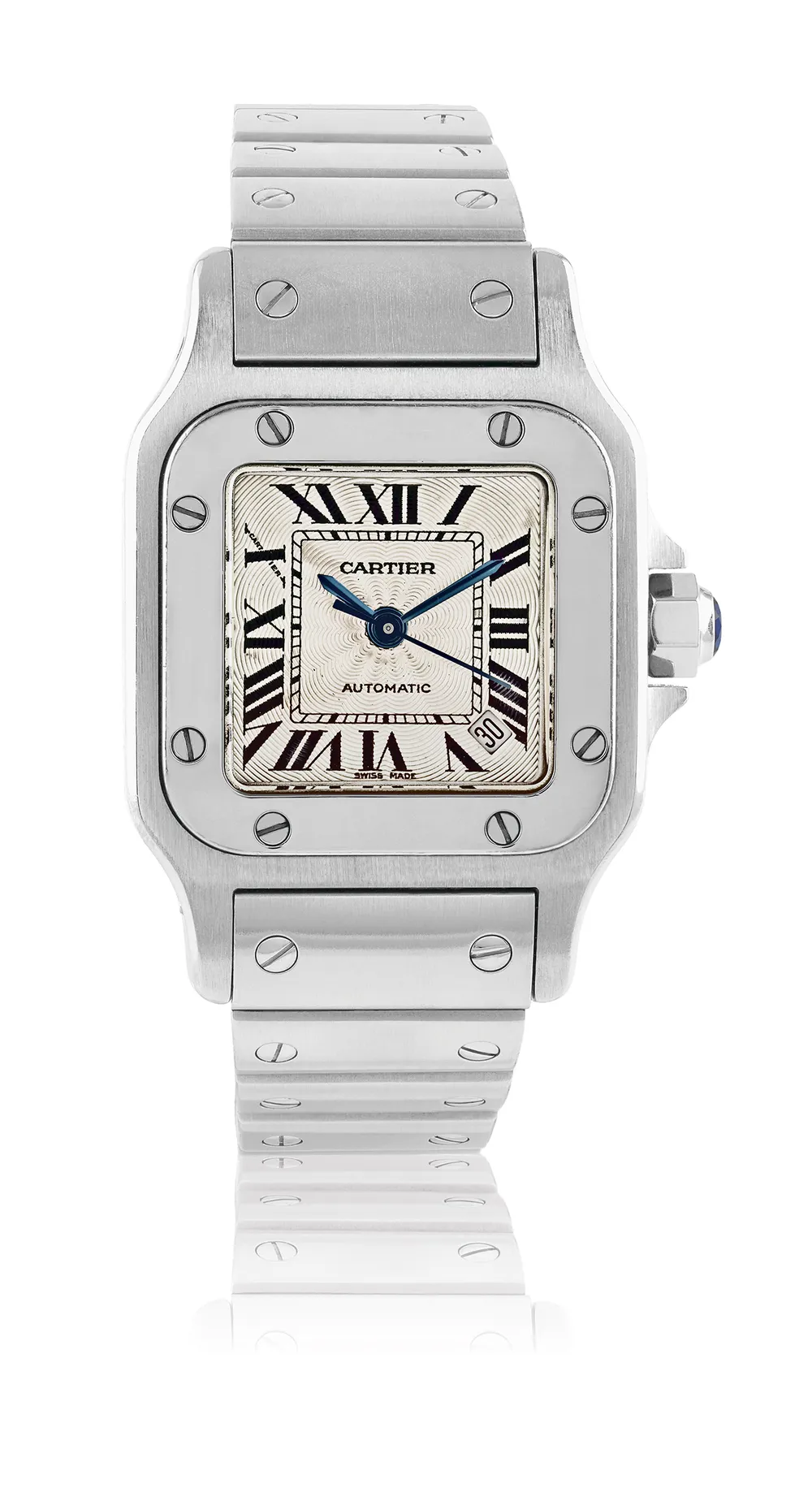 Cartier Santos 2423 35mm Stainless steel Cream