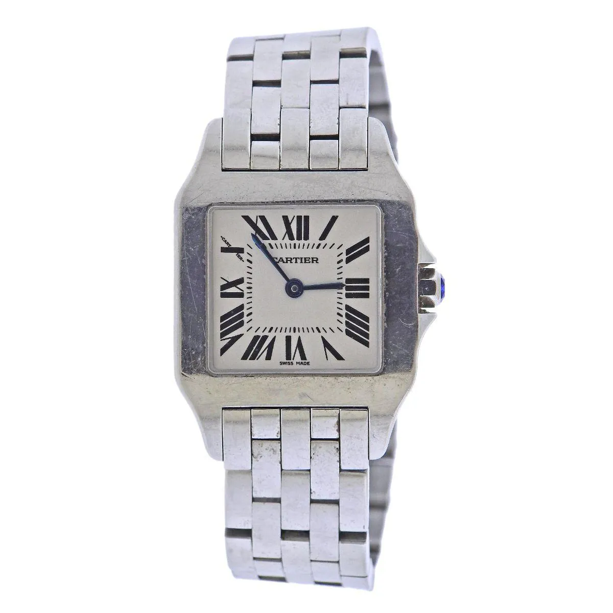 Cartier Santos Demoiselle 2701 27mm Stainless steel White