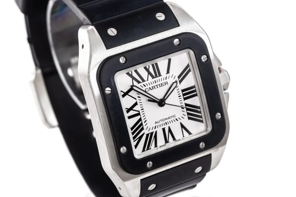 Cartier Santos 100 W20121U2 38mm Stainless steel Silver 2