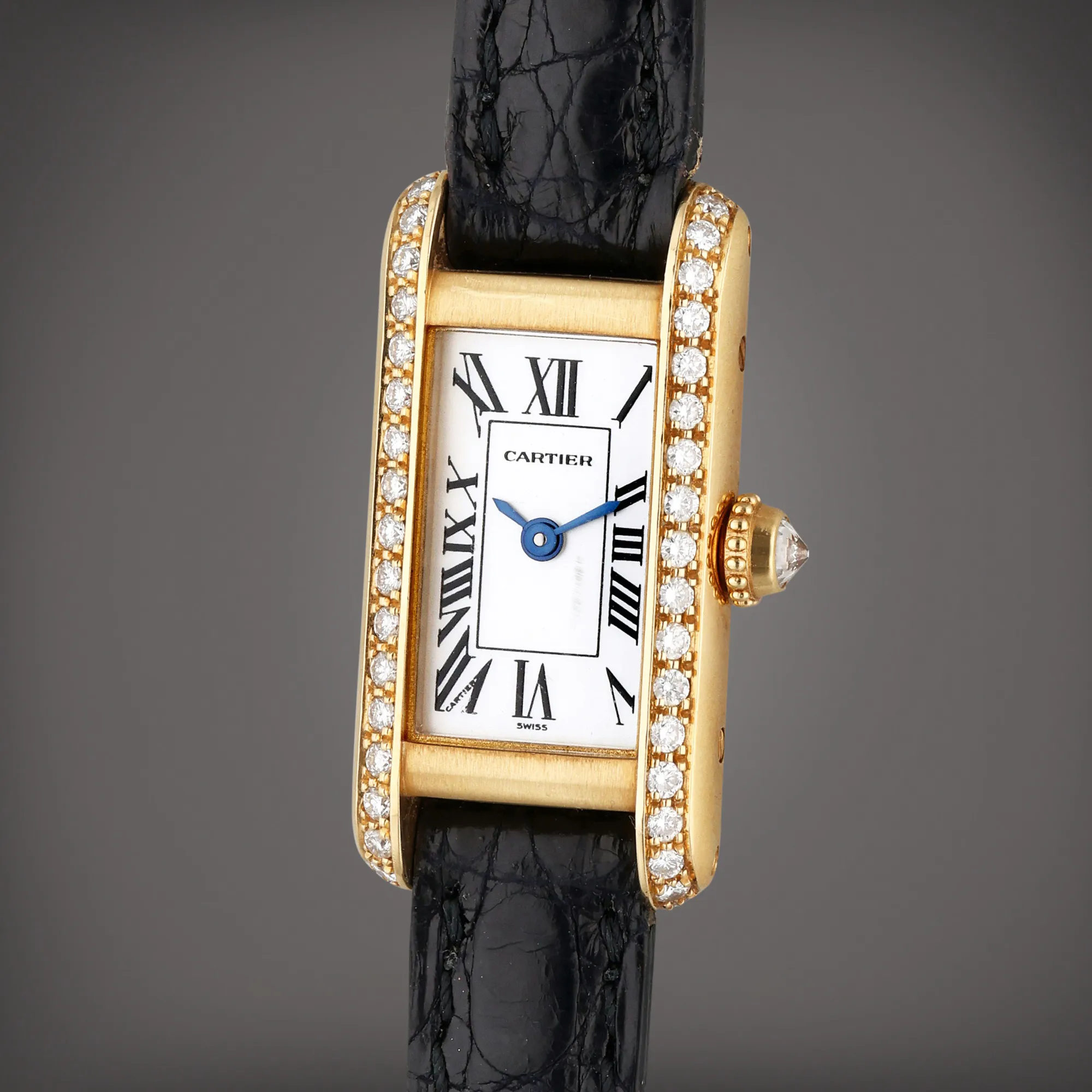 Cartier Tank 1380 28mm Yellow gold White