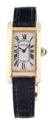 Cartier Tank 1710 20mm Yellow gold Silver