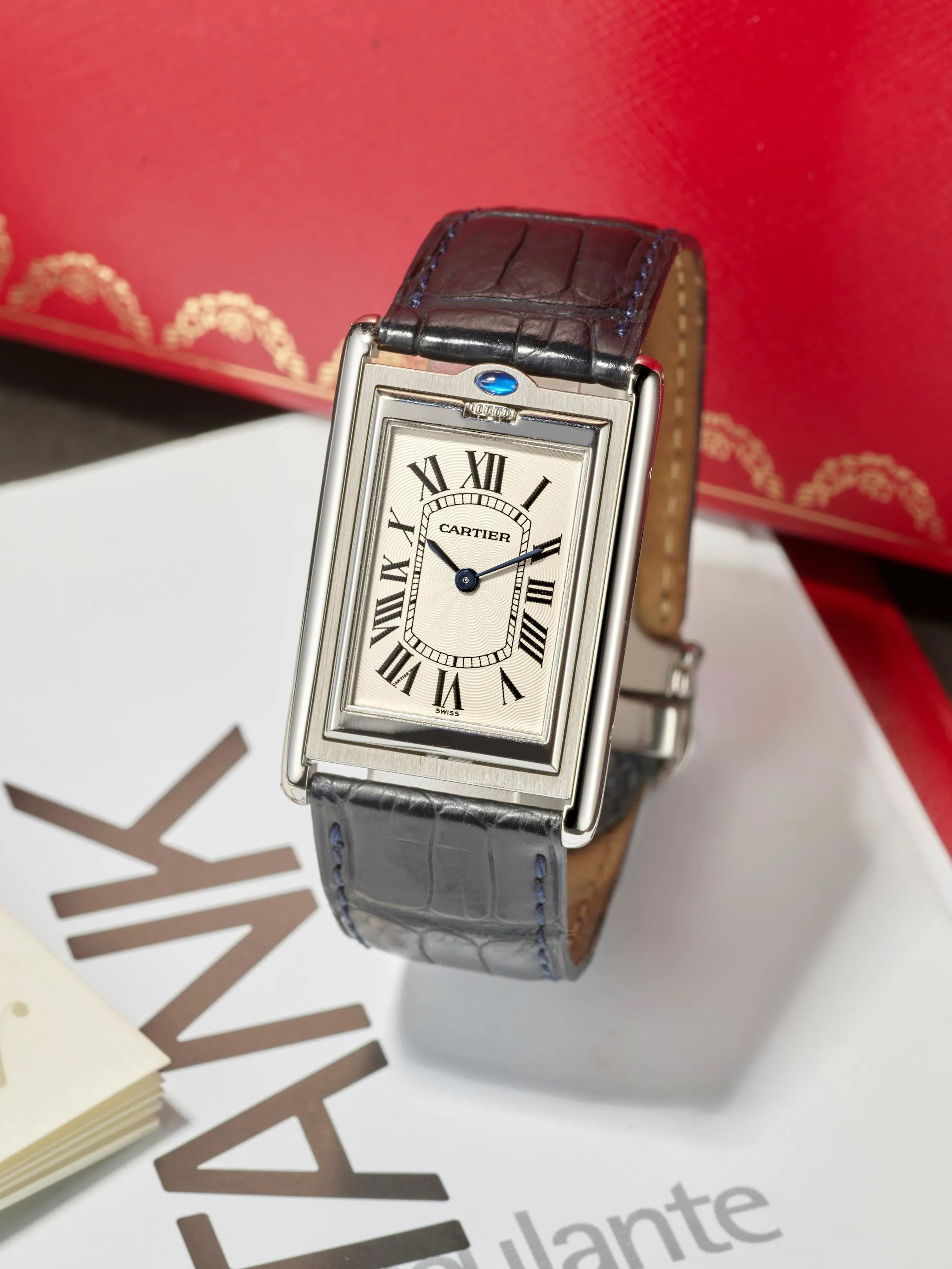Cartier Tank 2390 38mm Stainless steel White