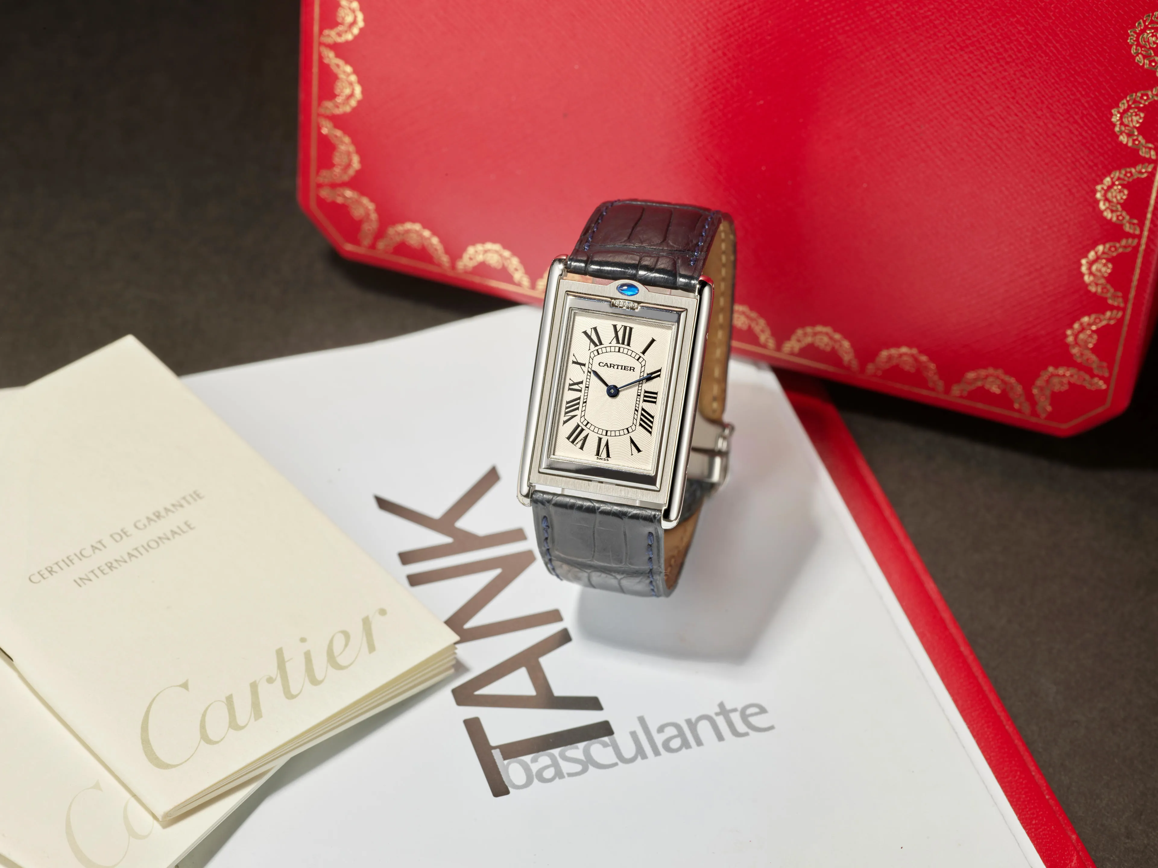 Cartier Tank 2390 38mm Stainless steel White 4