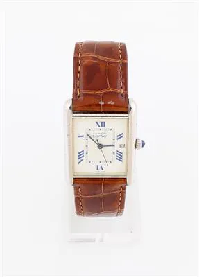 Cartier Tank 2414 26mm Silver Beige