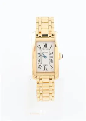 Cartier Tank 2482 29mm Yellow gold Beige