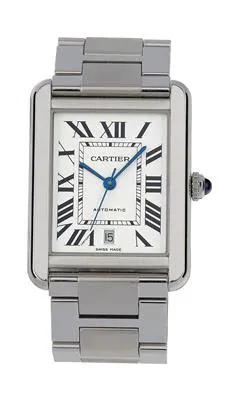 Cartier Tank 3800 31mm Stainless steel White