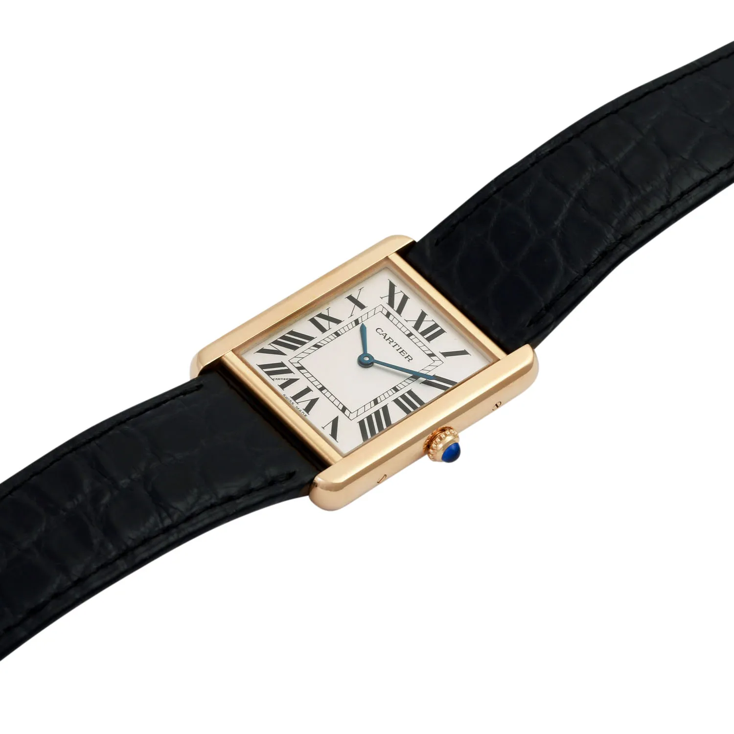 Cartier Tank W1018855. 27mm Yellow gold White 3