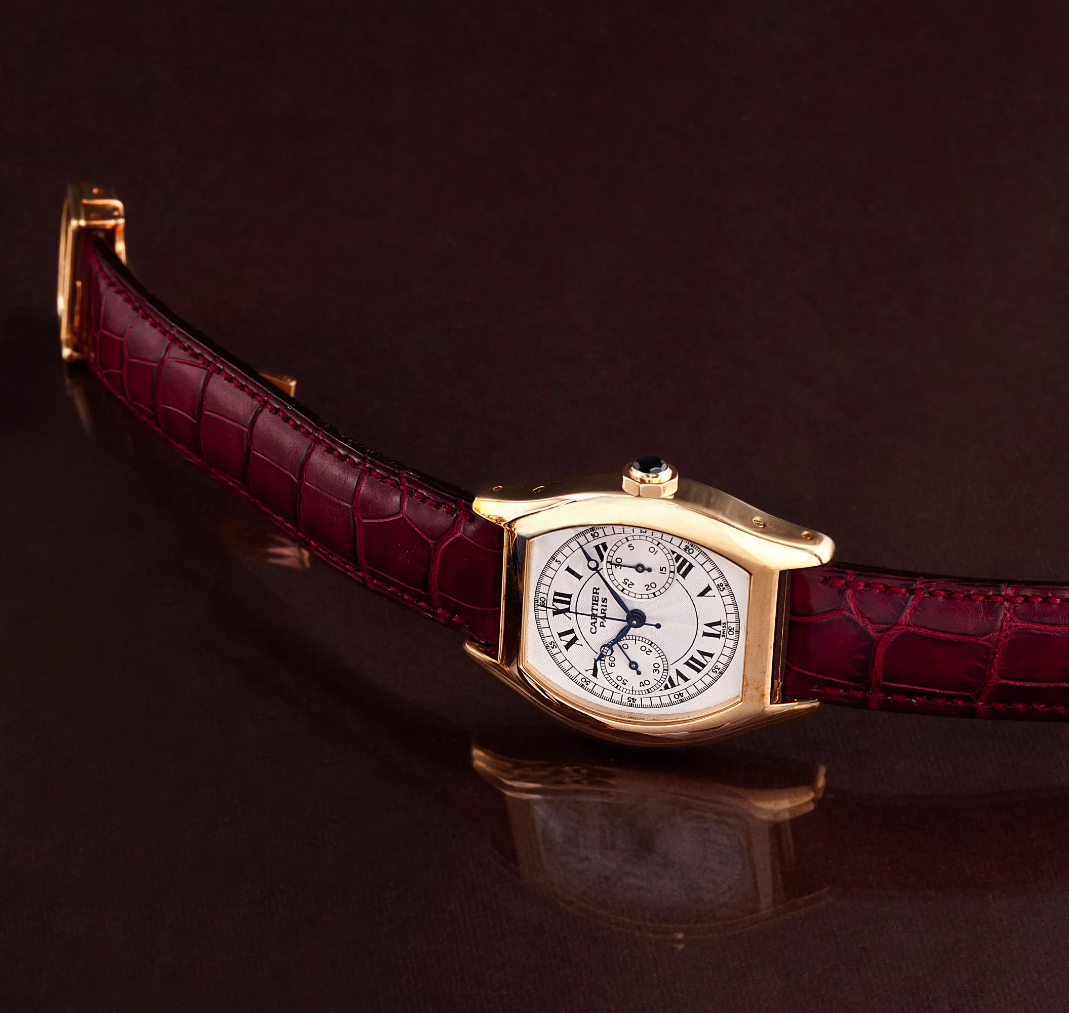 Cartier 2356 34mm Yellow gold Silver