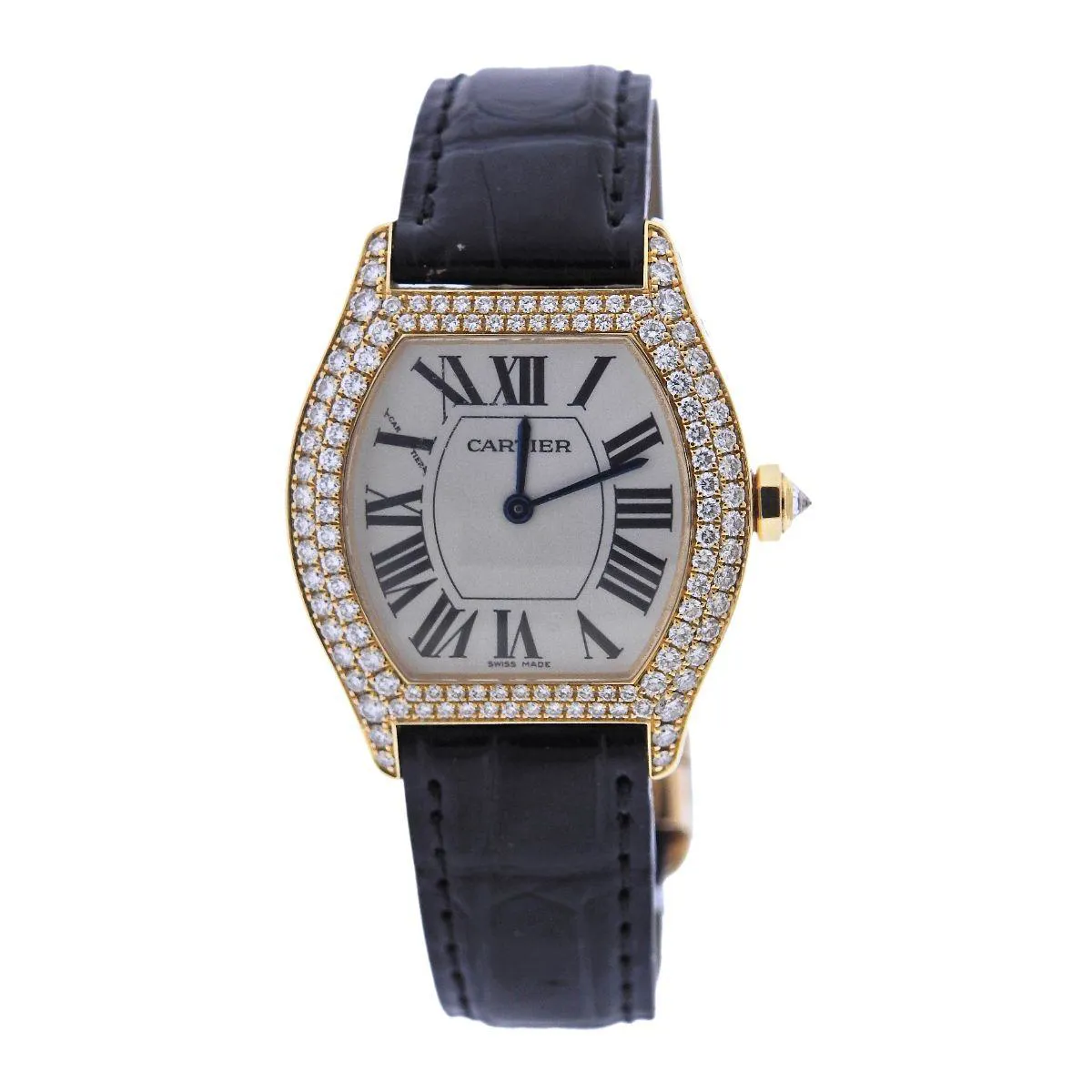 Cartier Tortue 2643 28mm Yellow gold White