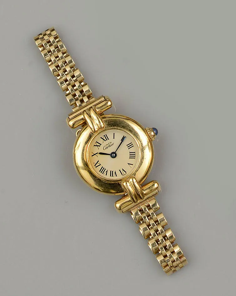 Cartier Vendôme 590002 24mm Yellow gold Cream