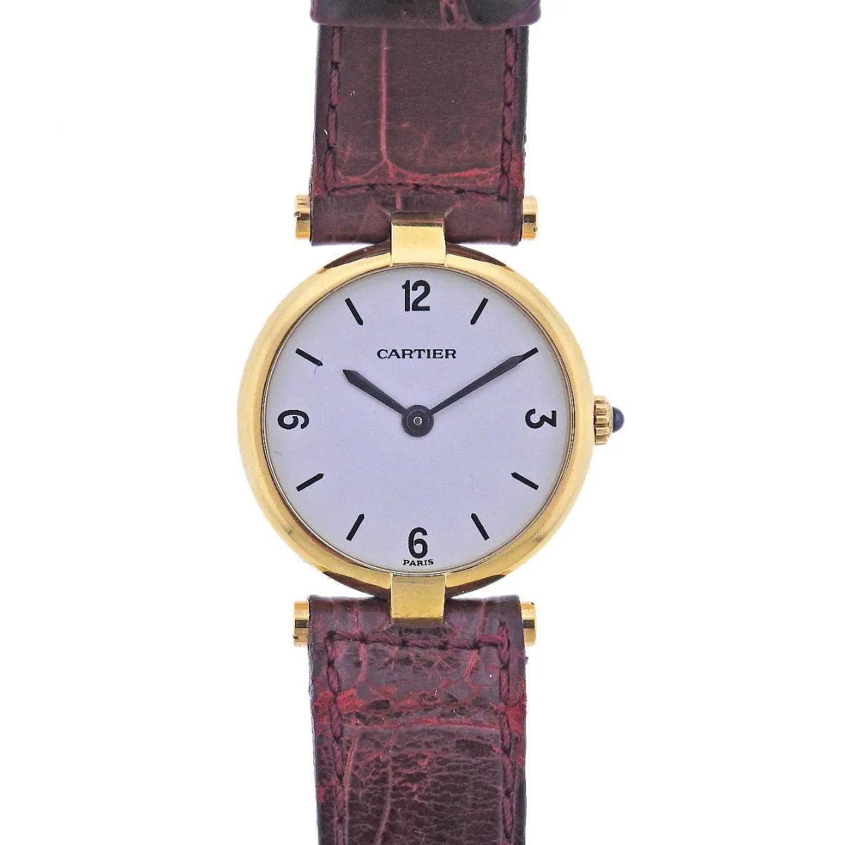 Cartier Vendôme 8100 23mm Yellow gold White 1