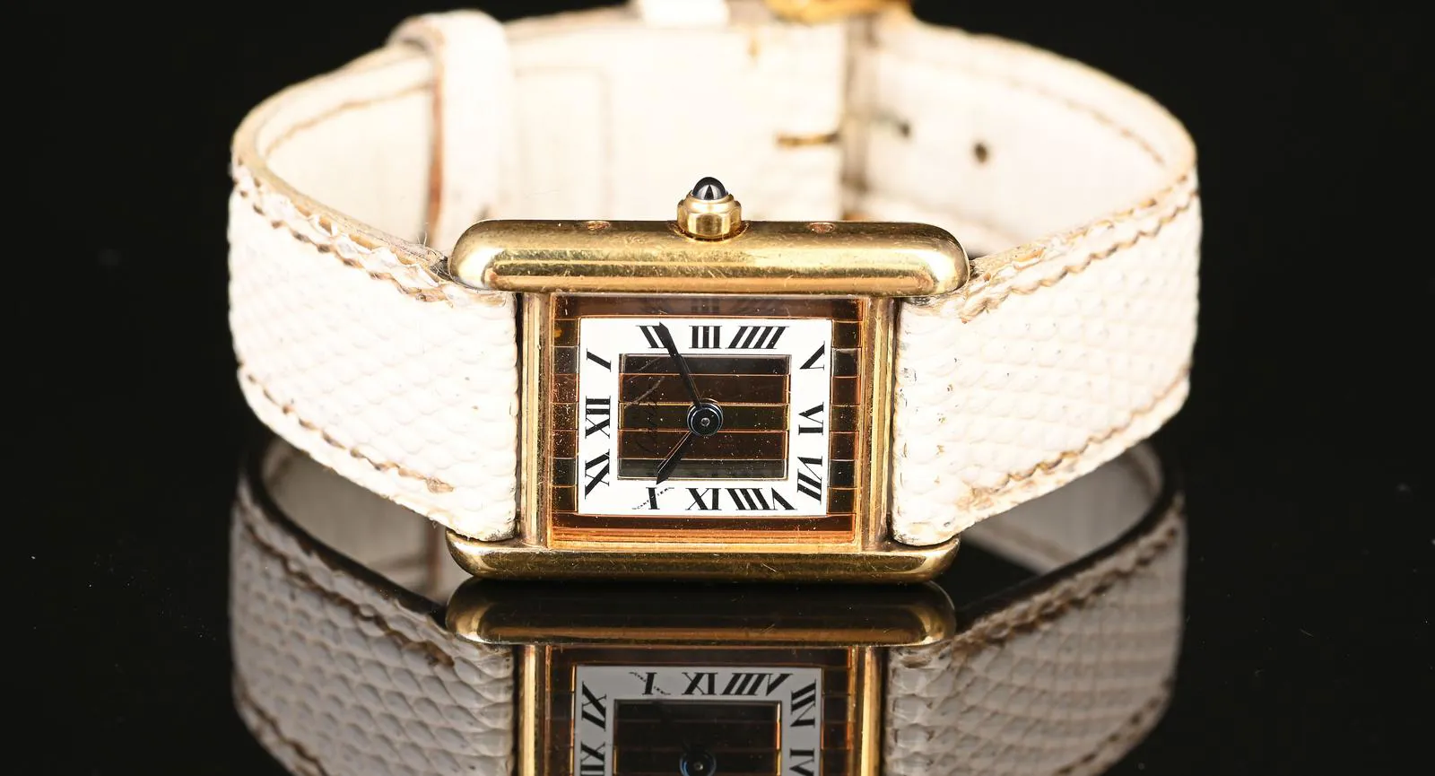 Cartier Vermeil 91452 3 66001 20mm Yellow gold White 2