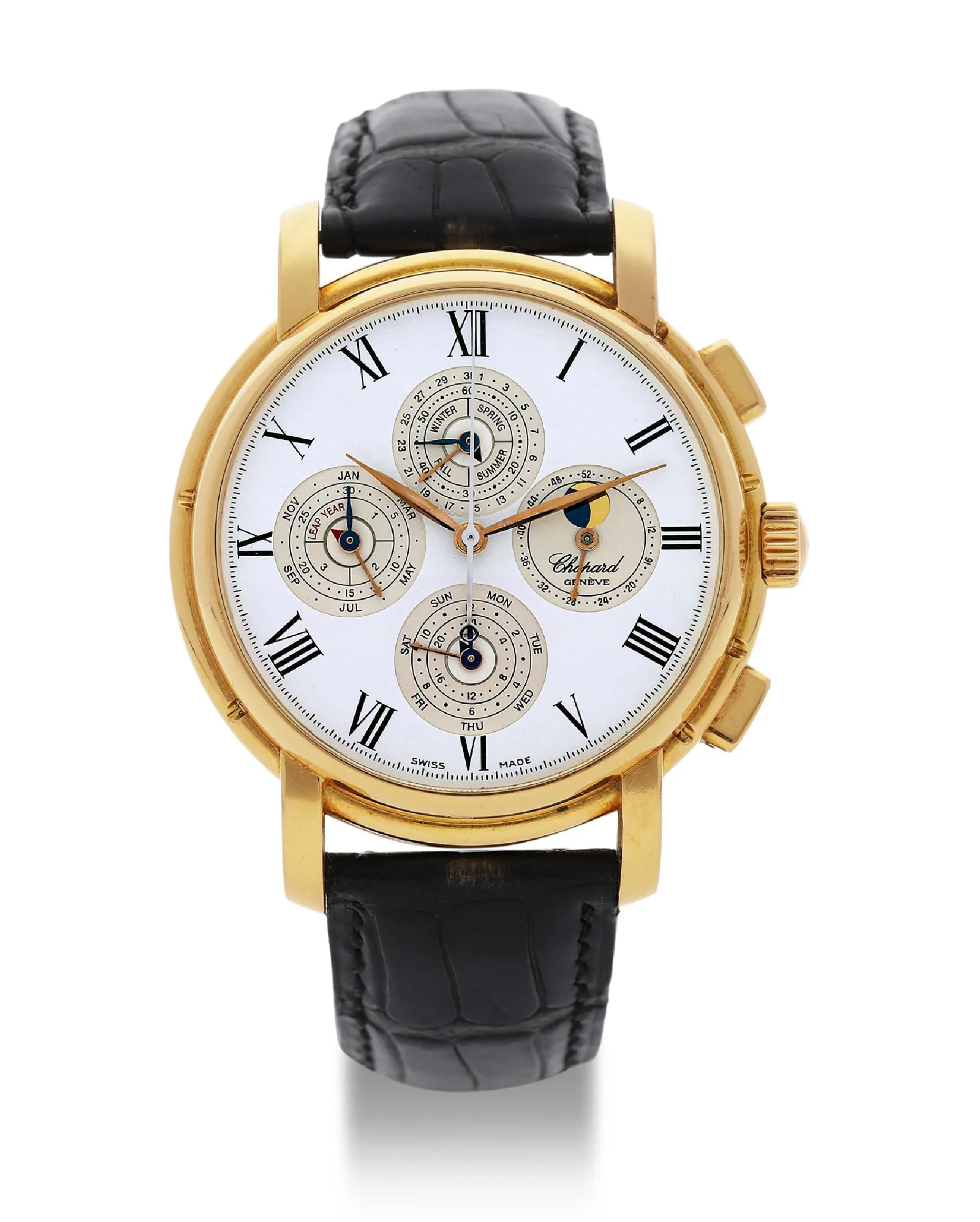 Chopard Chronographe Quantieme Perpetual 36/1224 40mm Yellow gold White