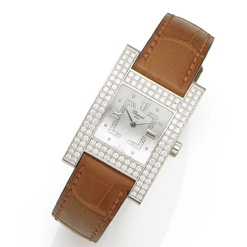 Chopard Your Hour 445-1 25mm White gold and Diamond Mother-of-pearl