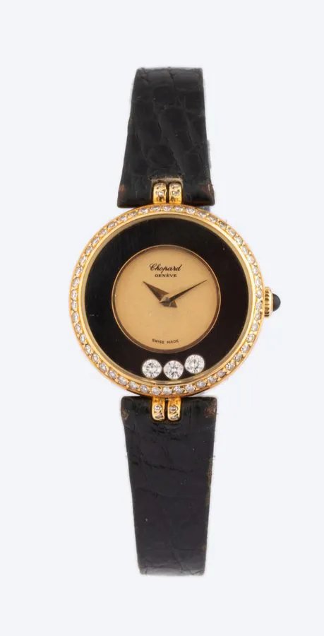 Chopard Happy Diamonds 24.5mm Yellow gold Champagne 1