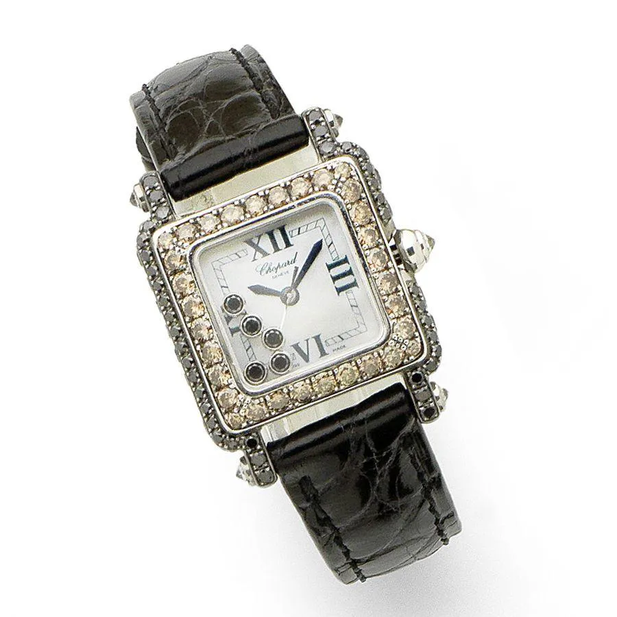 Chopard Happy Sport 5258 23mm White gold Mother-of-pearl