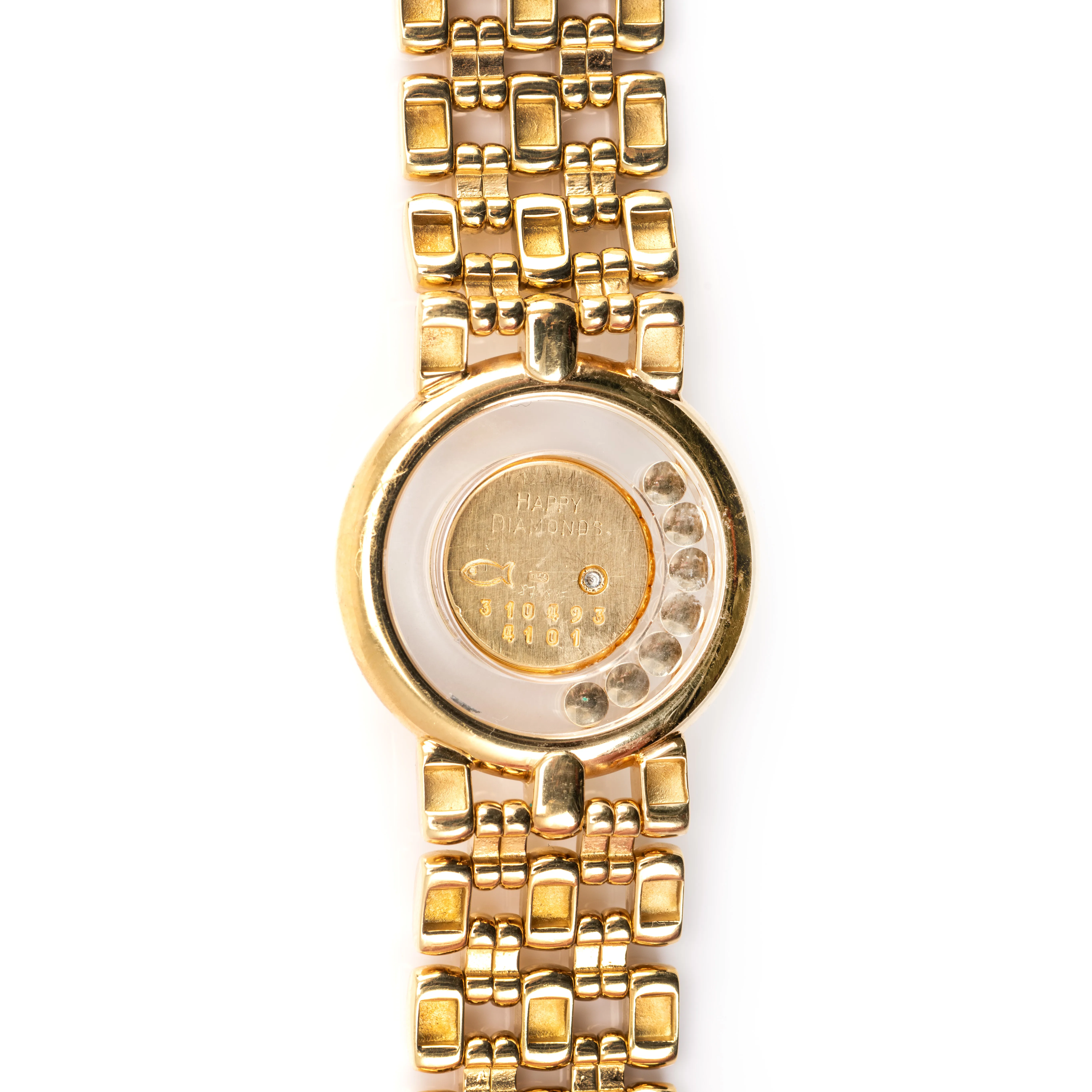 Chopard Happy Diamonds 25mm Yellow gold Champagne 2