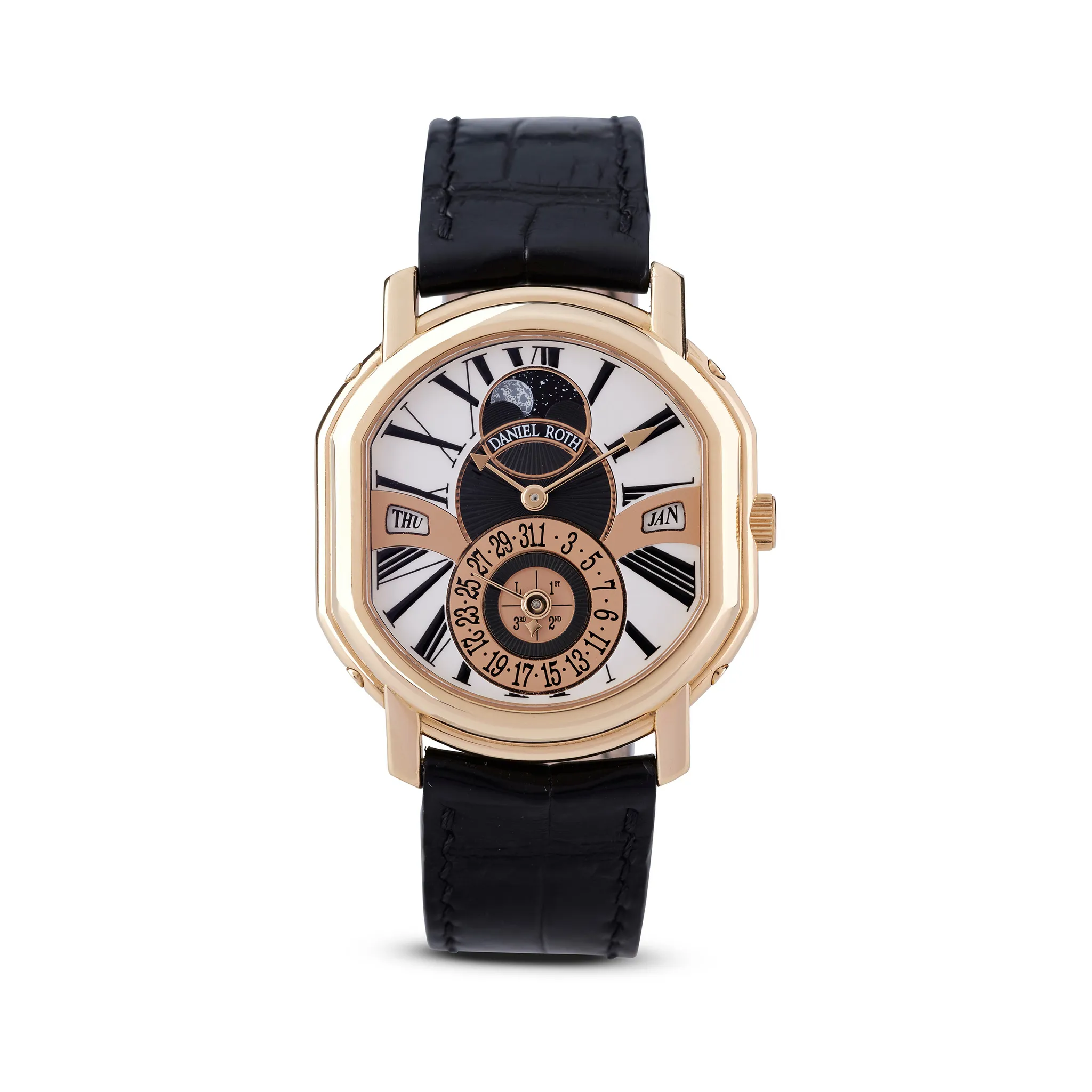 Daniel Roth Perpetual Calendar Moon Phase 118.X.40 38mm Rose gold White