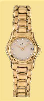 Ebel 1911 888901 25mm Yellow gold Beige