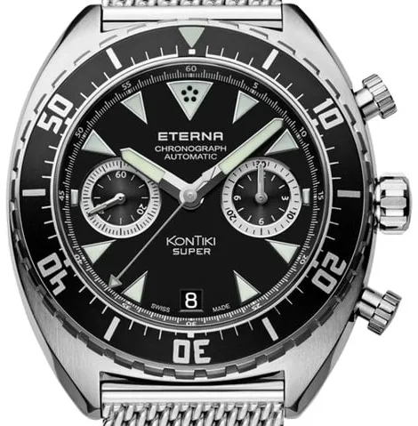 Eterna Super Kontiki 7770.41.49.1718 45mm Stainless steel Black