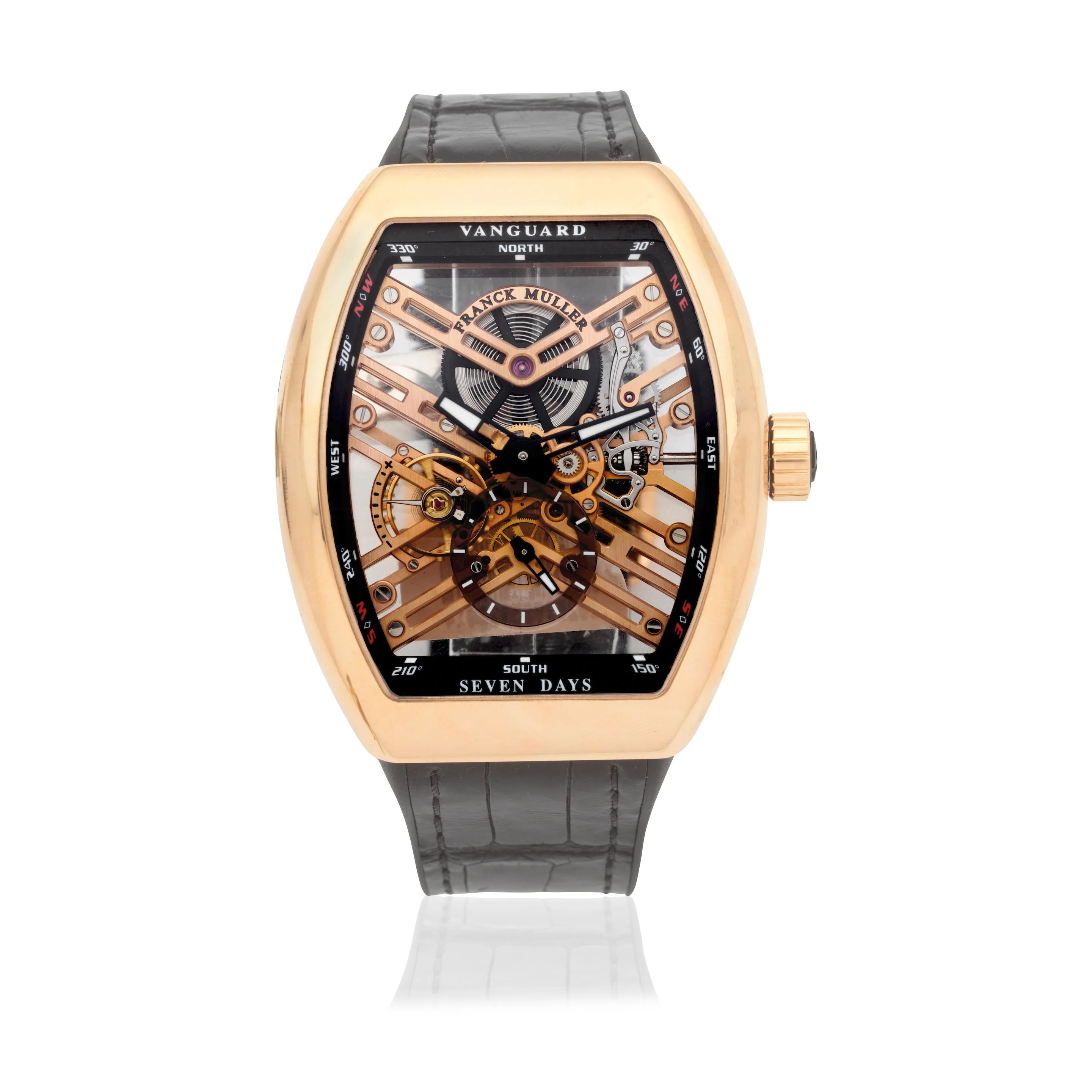 Franck Muller Vanguard V 45 S6 SQT 5N NR 43mm Rose gold Skeletonized