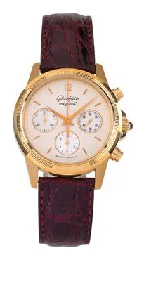 Glashütte Senator 10660101-05 38mm Rose gold Silver