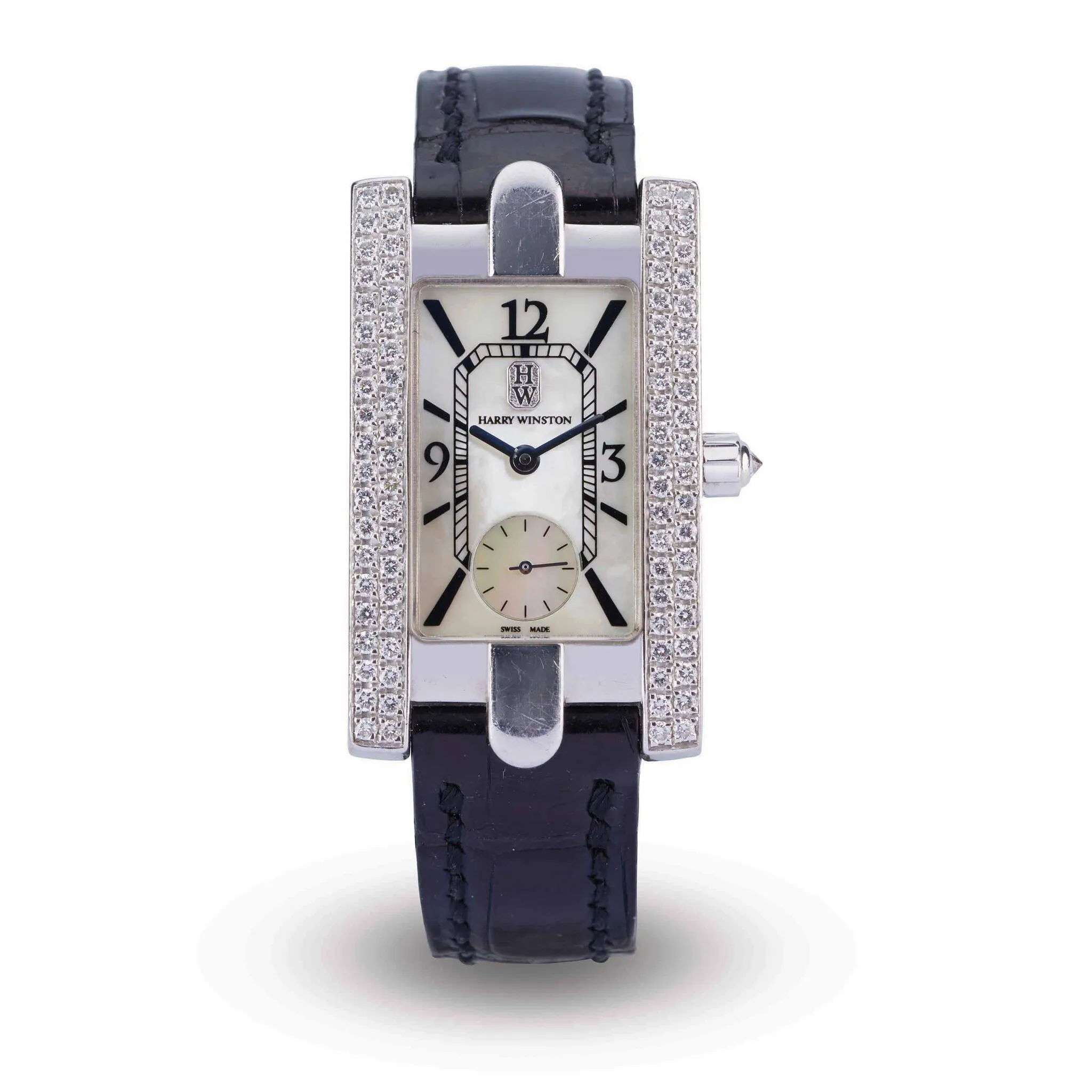 Harry Winston Avenue 310LQWL.M/D2.2 21mm White gold Mother-of-pearl