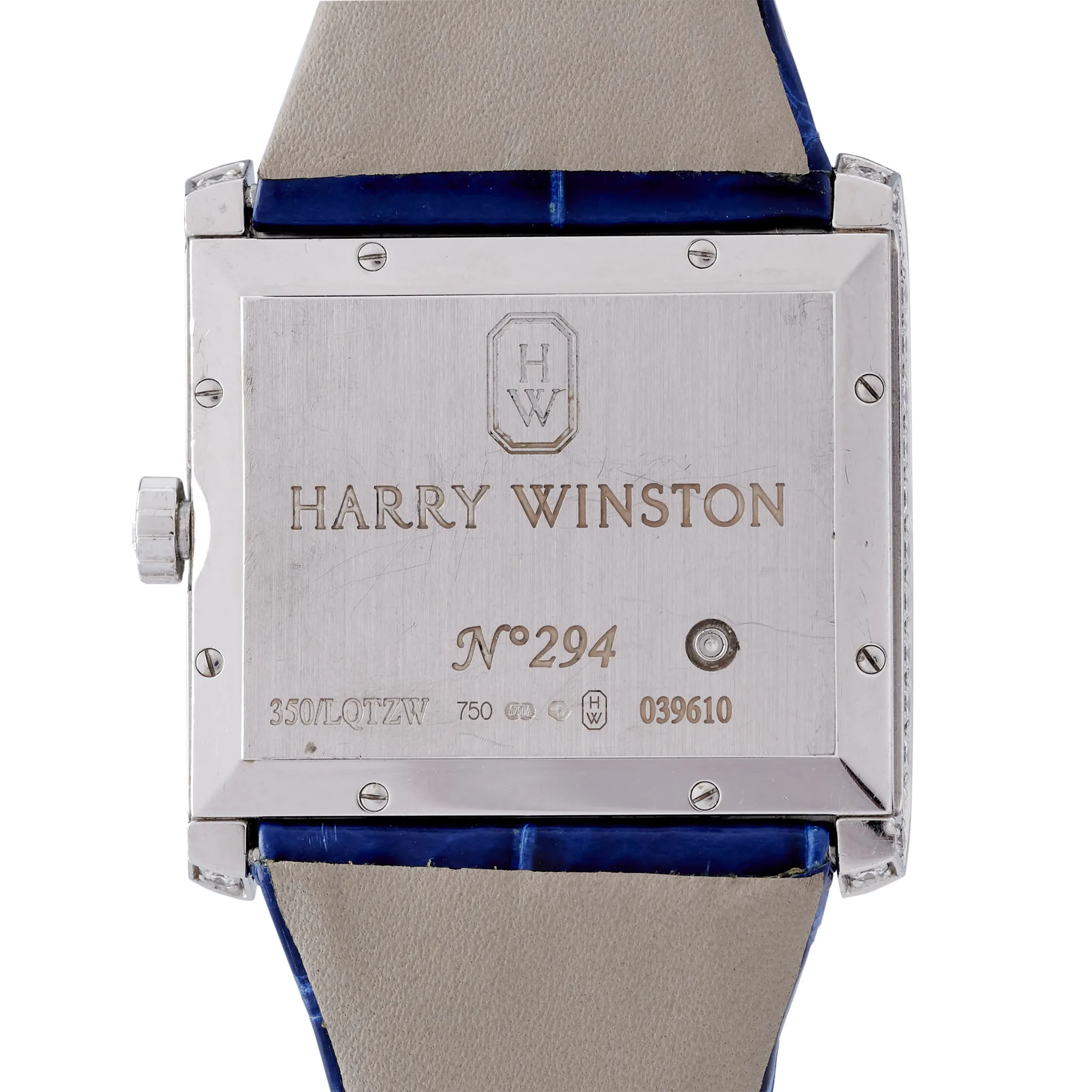 Harry Winston Avenue 350/LQTZW 36mm White gold Silver 1