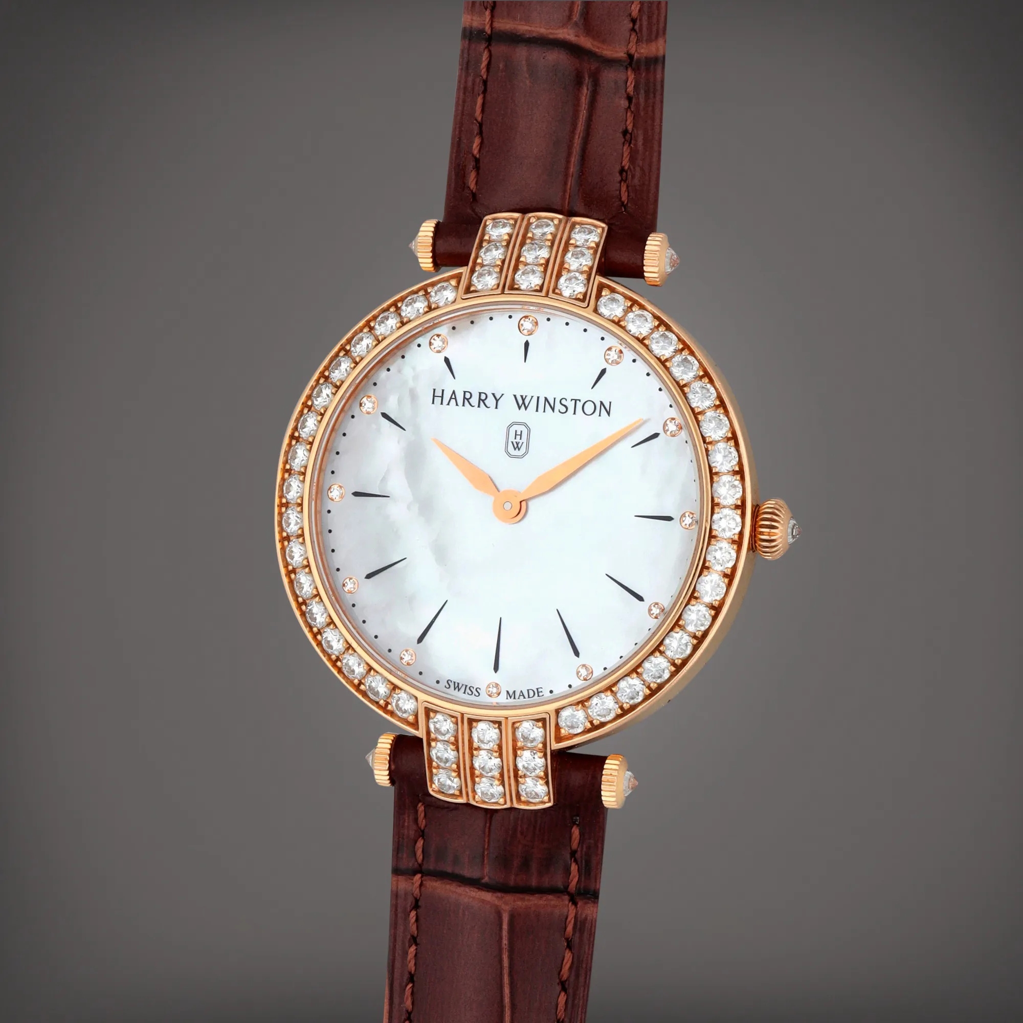 Harry Winston Premier 36mm Yellow gold Mother-of-pearl