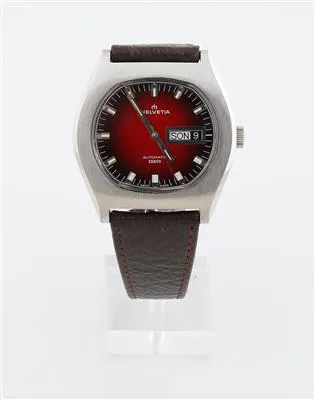 Helvetia 2790.034.30 40mm Stainless steel Red