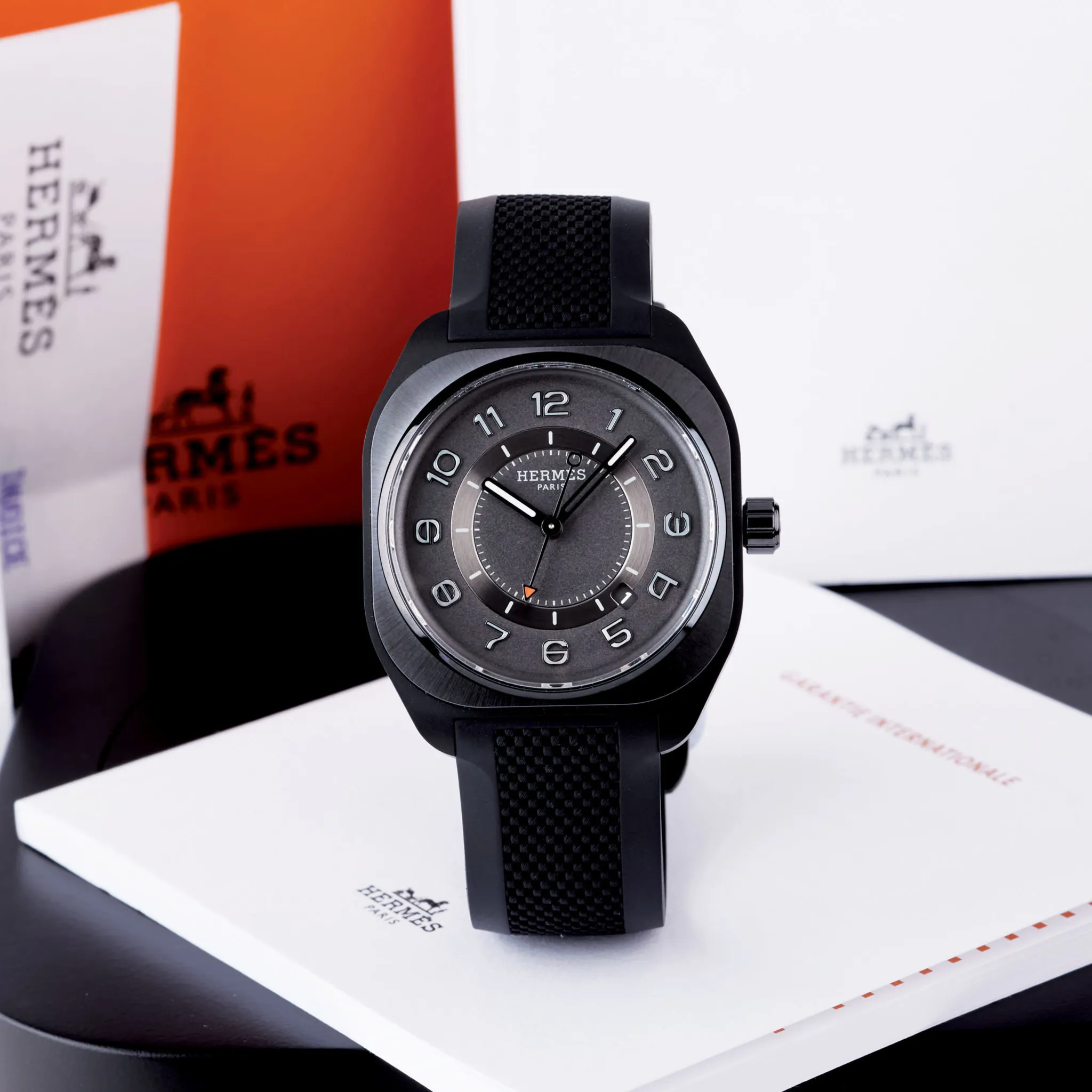 Hermès H08 SP1.742 39mm Titanium Black