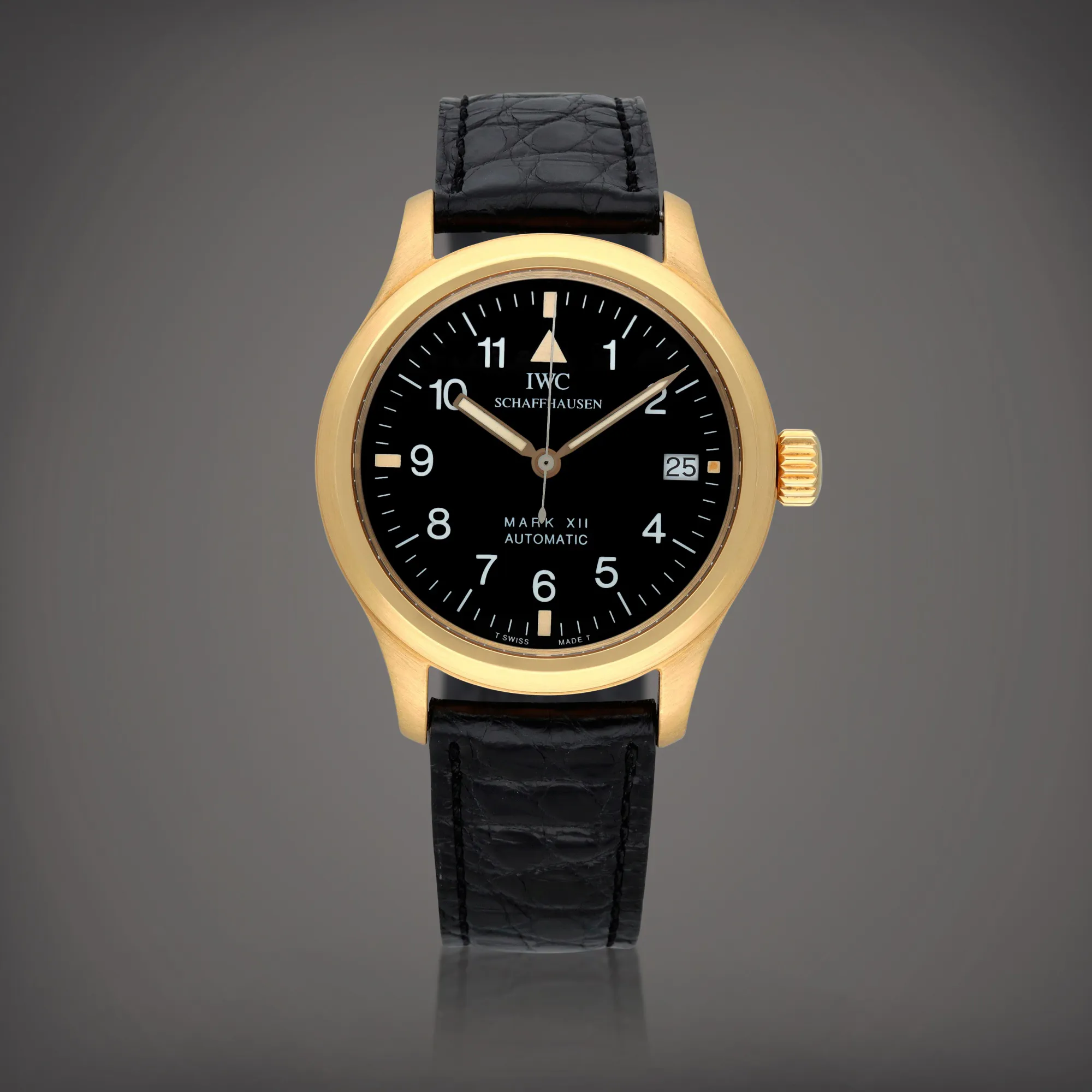 IWC Mark XII IW3241 36mm Yellow gold Black 1