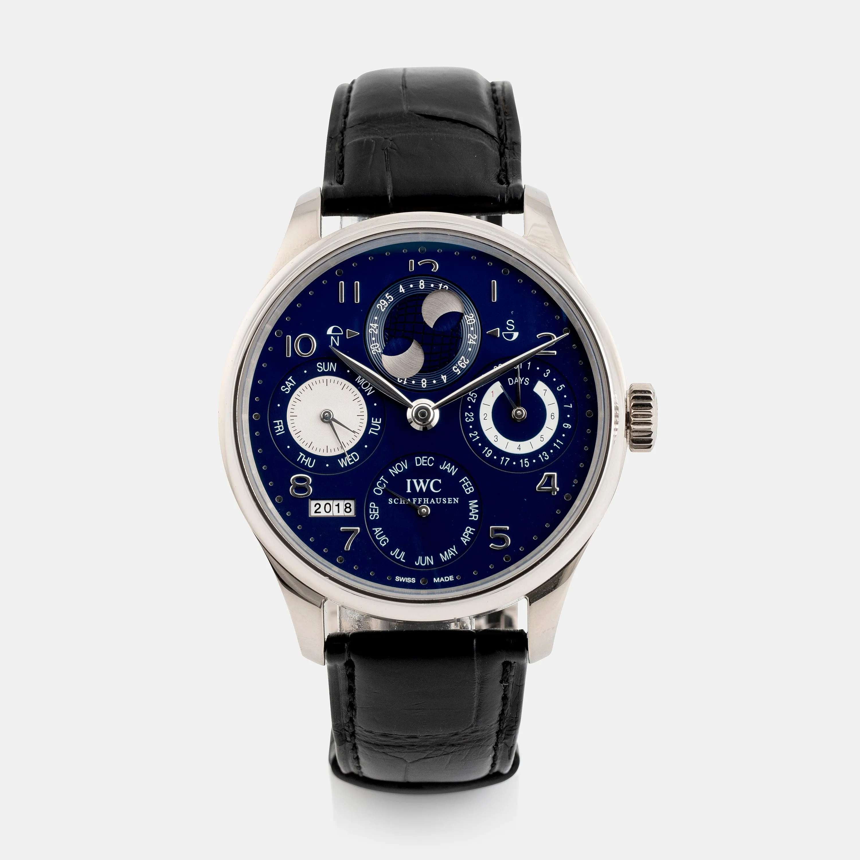 IWC Portugieser IW503203 44mm White gold Blue