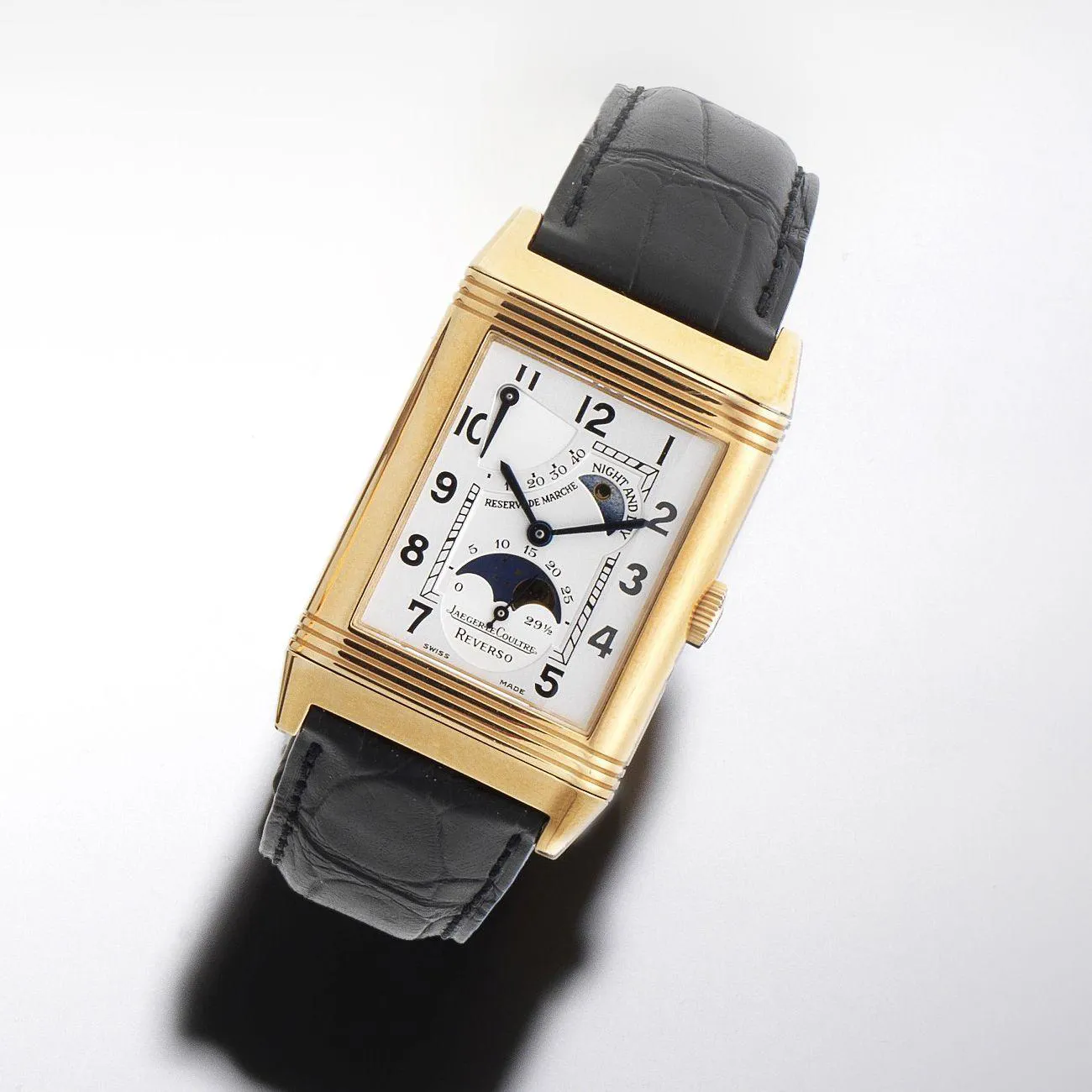 Jaeger-LeCoultre Reverso Sun and Moon 270.2.63 26mm Rose gold Silver