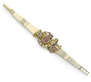 Josarn 18ct yellow gold and Diamond and Sapphire and Emerald and Ruby