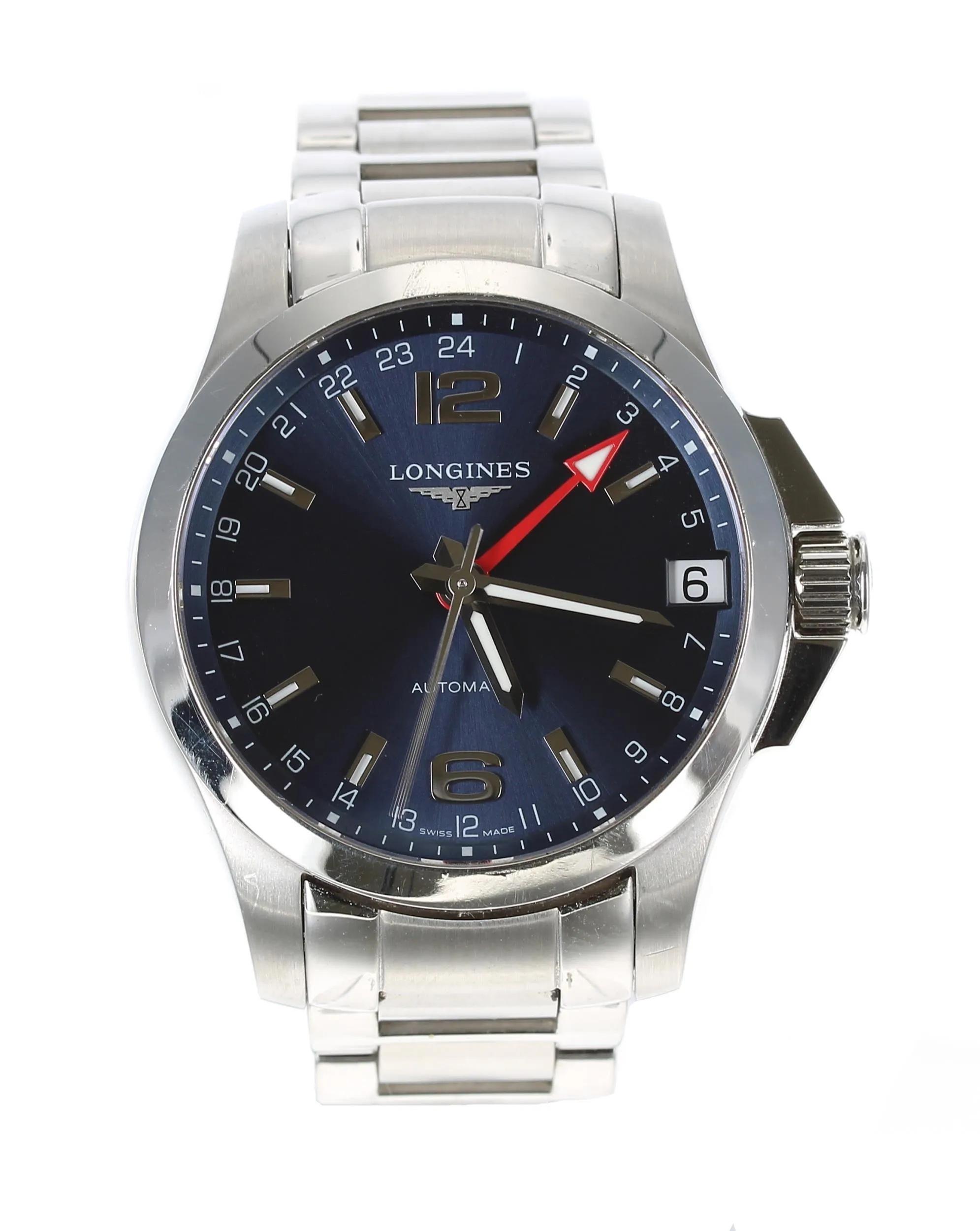 Longines Conquest L3.687.4 44mm Stainless steel Blue