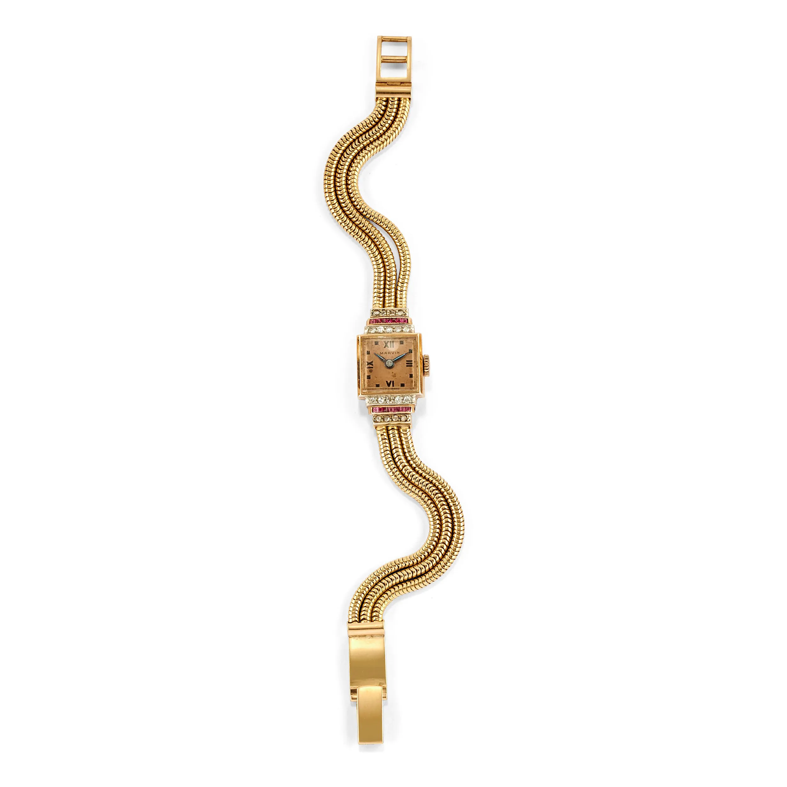 Marvin 14mm Yellow gold Champagne