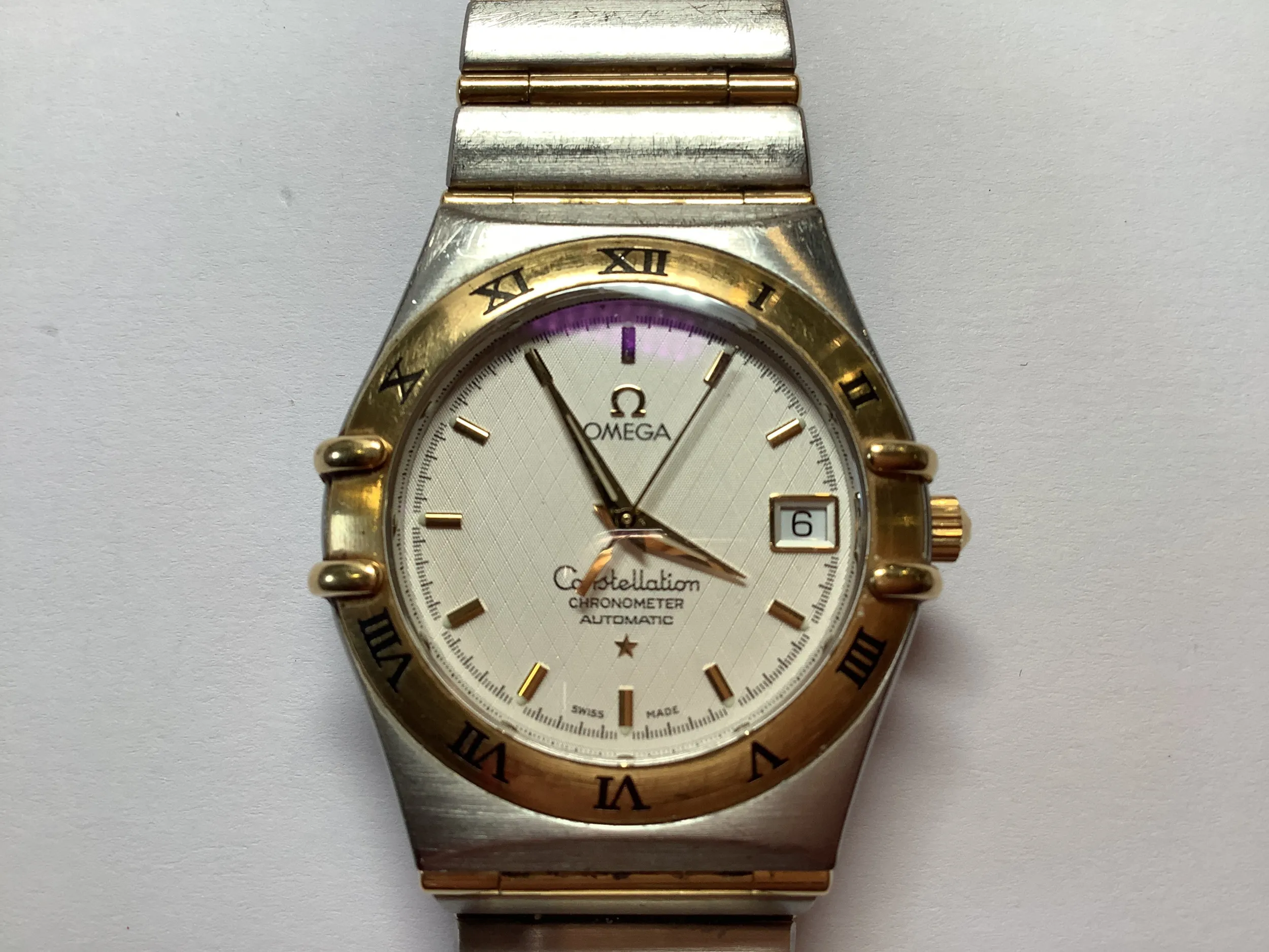 Omega Constellation 1202.30 25mm Yellow gold Cream 2