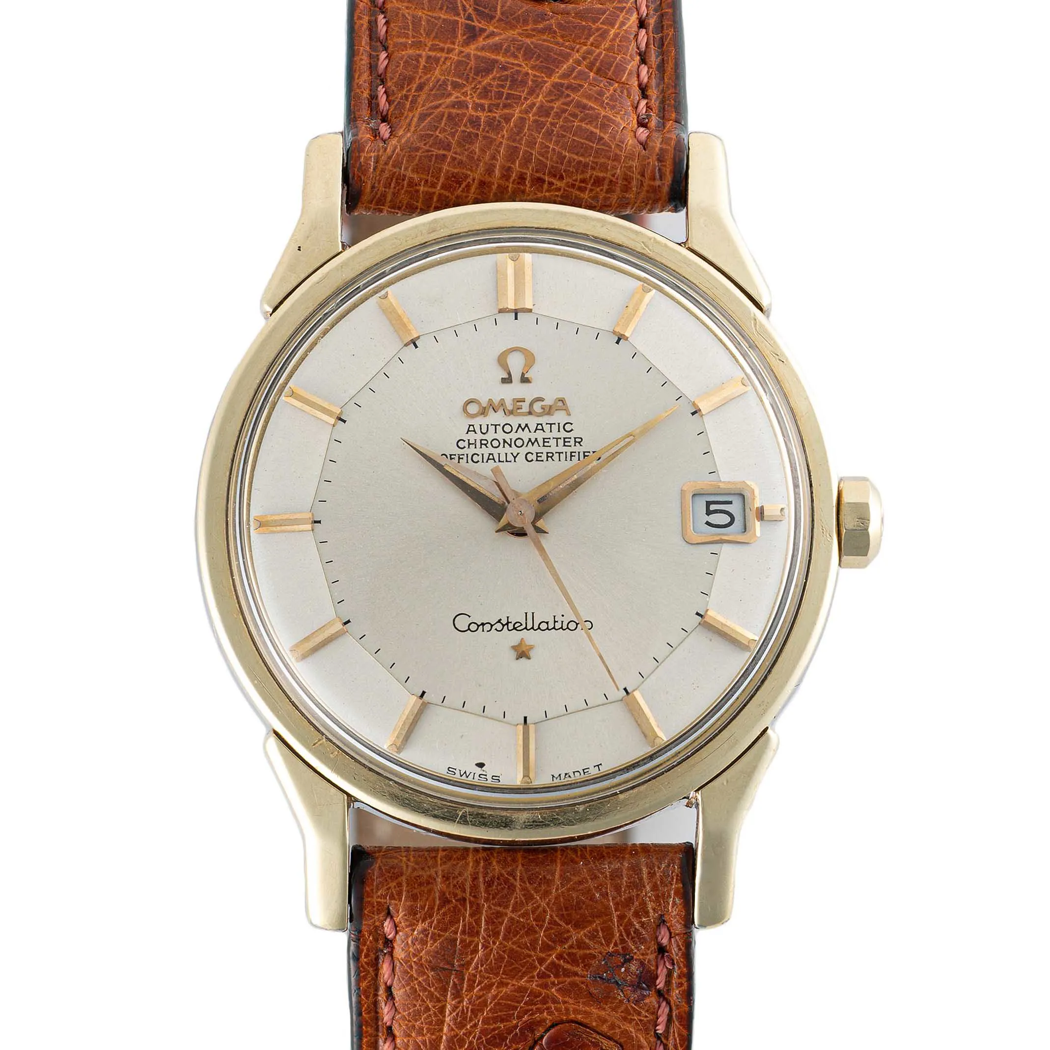 Omega Constellation 168.005 34mm Yellow gold Silver