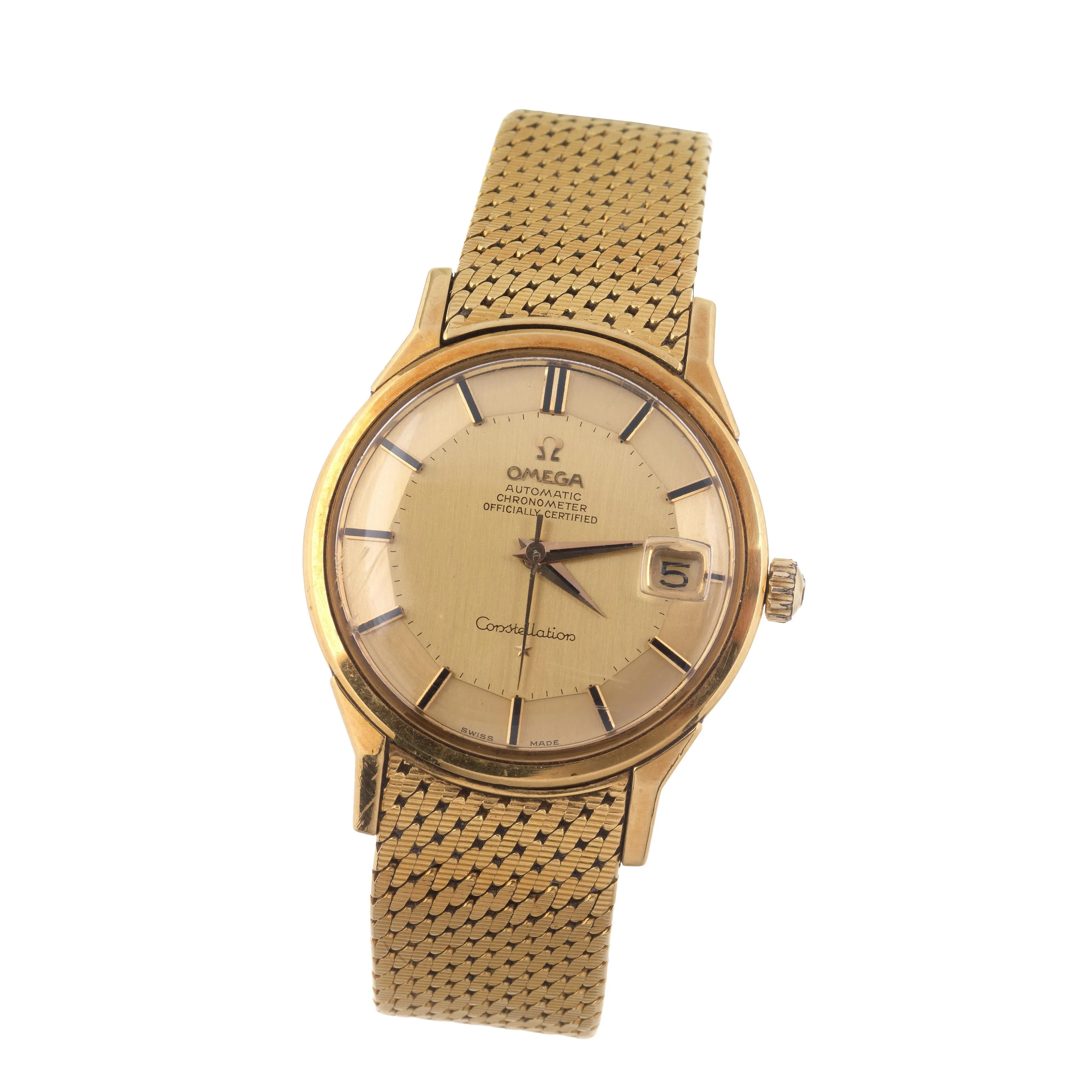 Omega Constellation 168005/6 35mm Yellow gold Champagne