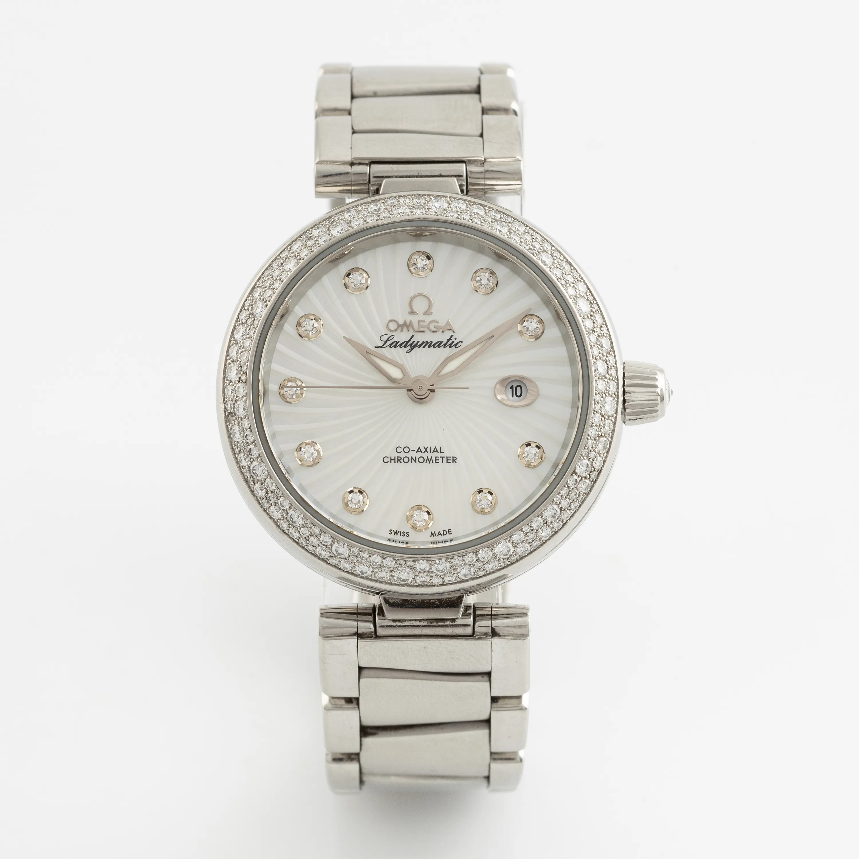 Omega Ladymatic 425.35.34.20.55.001 34mm Stainless steel Mother-of-pearl