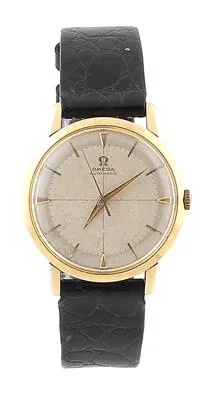 Omega De Ville 2897/2898SC 34mm Yellow gold Silver