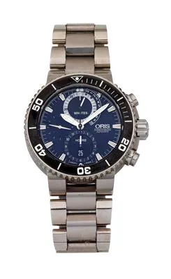 Oris 7655-71 46mm Stainless steel Black