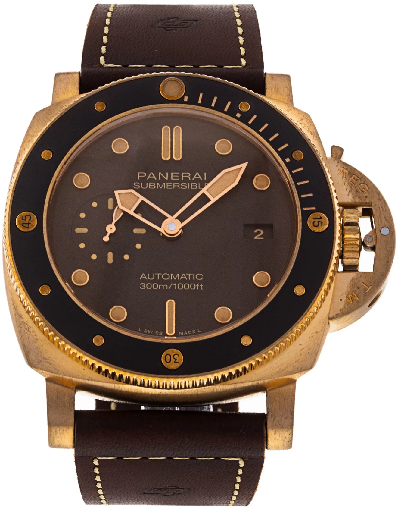 Panerai Submersible PAM 00968 47mm Bronze Brown